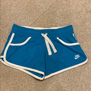 Blue nike shorts